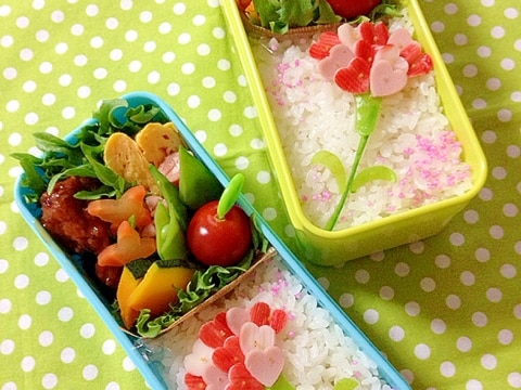 簡単キャラ弁 ハートdeカーネーションのお弁当 レシピ 作り方 By Cherry05 楽天レシピ 簡単キャラ弁 ハートdeカーネーションのお弁当 レシピ 作り方 By Cherry05 楽天レシピ
